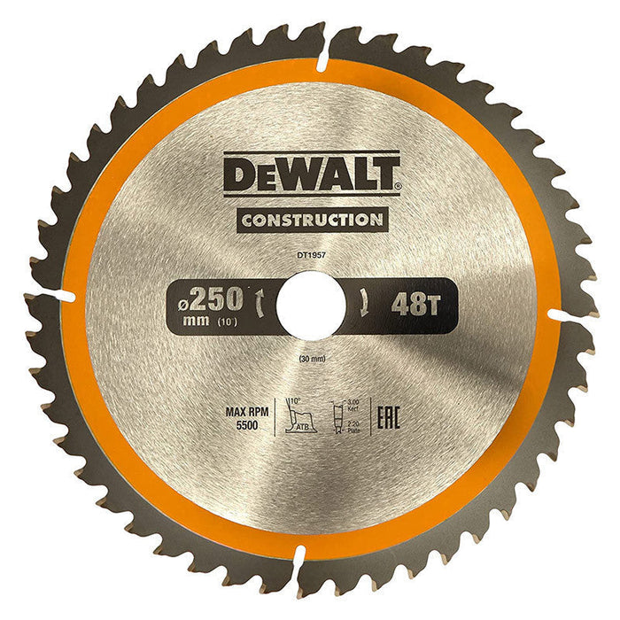 Handkreissägeblatt DEWALT Hartmetall Construction