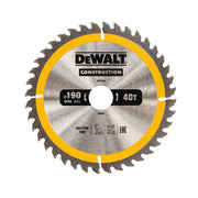 Handkreissägeblatt DEWALT Hartmetall Construction
