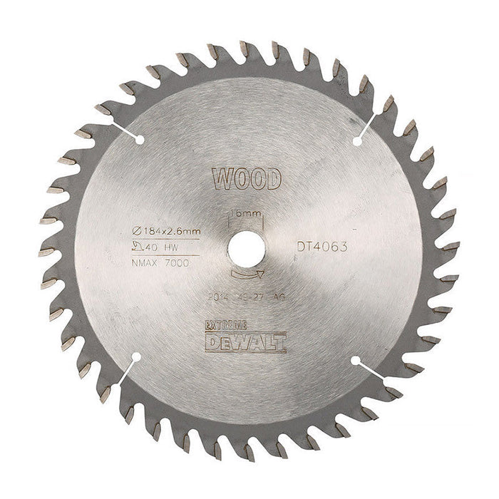 Handkreissägeblatt DEWALT Extreme Workshop 184x16 mm