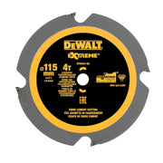 Handkreissägeblatt Ø115x9,5 mm 4 Zähne DEWALT DT20421-QZ mit Diamantverzahnung