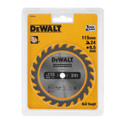 Akku-Kreissägeblatt DEWALT DT20420-QZ Hartmetall Construction Ø115x9,5 mm, 24 Zähne