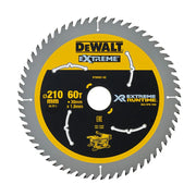 Kreissägeblatt für stationäre Sägen DEWALT DT99567-QZ Hartmetall XR Runtime Ø210x30 mm, 60 Zähne