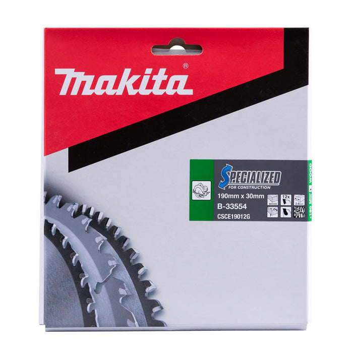 Hartmetall-Sägeblätter „Specialized“ Bau (FERMACELL ®), für MAKITA Kreissägen
