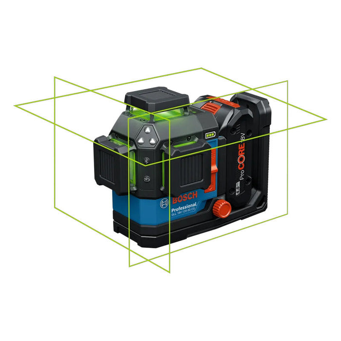 Linienlaser BOSCH GLL 18V-120-33 CG - 0 601 065 101 Professional (ohne Akku geliefert) in L-BOXX mit Zubehör
