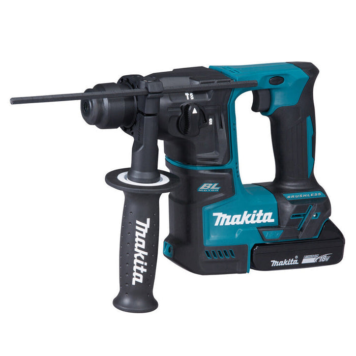 Akku-Bohrhammer MAKITA DHR171RAX3 SDS-Plus 18 V 2,0 Ah mit 2 Akkus, 1 Ladegerät, 1 Koffer und Zubehör