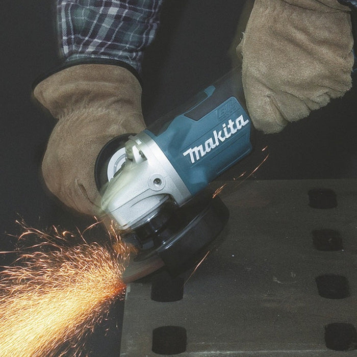 Winkelschleifer Ø 125 mm 2x5Ah 18V LXT ® MAKITA DGA508RTJ im MAKPAC