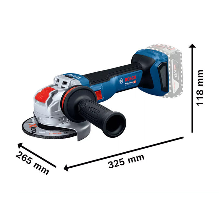 Winkelschleifer GWX 18V-11 S solo L X-LOCK – BOSCH – 06019N4200