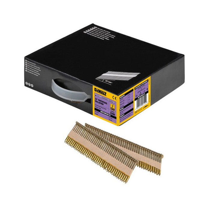 2200er-Pack elektroverzinkte Nägel mit Zahnung 33° DEWALT DNPT28R