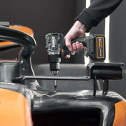 Akku-Schlagbohrschrauber XR 18V Brushless Dewalt DCD85MP2T-QW McLaren Limited Edition, geliefert mit 2 Li-Ion-Akkus 5Ah, 1 Ladegerät im TSTAK-Koffer