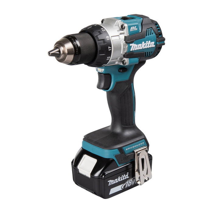 Schlagbohrmaschine Brushless 2x5Ah 18V LXT ® MAKITA DHP489RTJ im MAKPAC