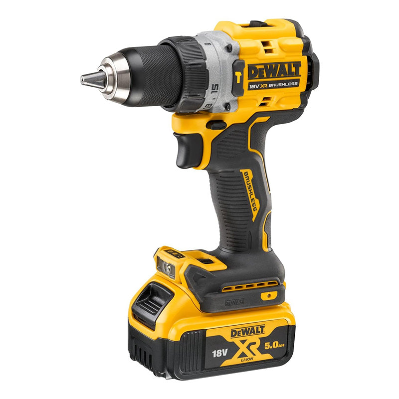 Kompakter Akku-Schlagbohrschrauber 18V DEWALT DCD805P2T-QW mit Koffer und 2 Akkus 5,0 Ah