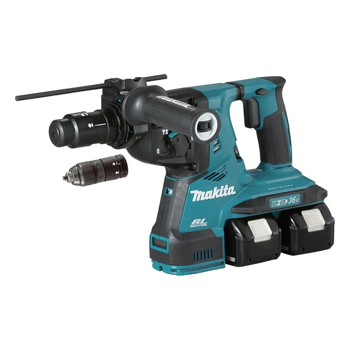 Bohrhammer SDS+ Brushless 2x5Ah 36V LXT ® MAKITA DHR281PT2J im MAKPAC