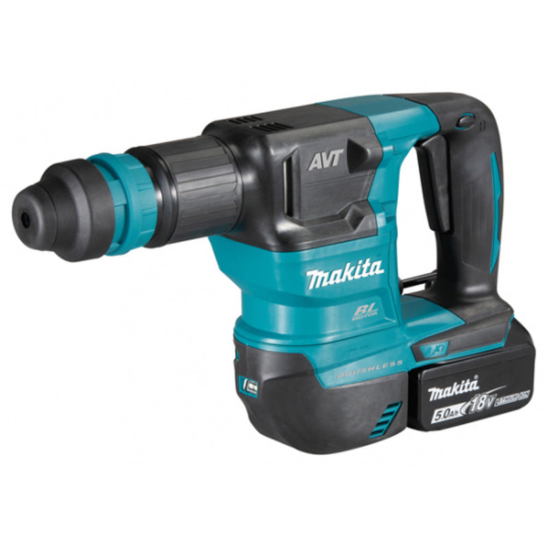 Akku-Meißelhammer SDS+ 3,1J Brushless 2x5Ah 18V LXT ® MAKITA DHK180RTJ im MAKPAC