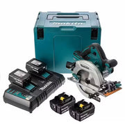 Handkreissäge Ø 190 mm 4x5Ah 36V LXT® MAKITA DHS710PT4J im Koffer mit Doppelladegerät