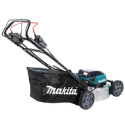 Rasenmäher 46 cm LXT 36 V MAKITA DLM465PT4 mit 4 Akkus 18 V 5,0 Ah und Schnellladegerät