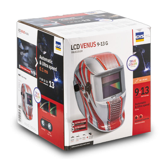 Schweißhelm GYS 079755 VENUS 3/9-13 G RED TRUE COLOR