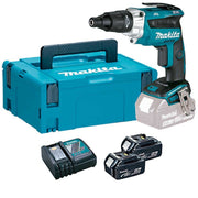 Fassadenschrauber Brushless 2x5Ah 18V LXT ® MAKITA DFS251RTJ im MAKPAC
