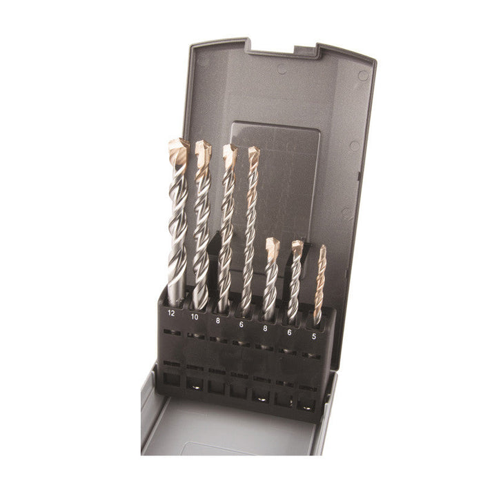 Koffer mit 7 Bohrern, 2 Schneiden, V-Plus MAKITA B-49046 mit SDS-Plus-Schaft