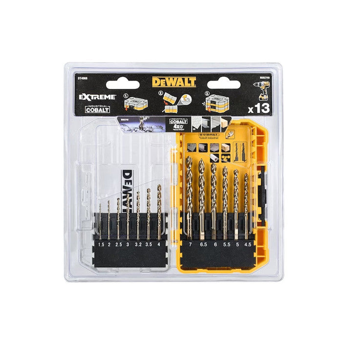 Koffer mit 13 Metallbohrern DEWALT DT4968-QZ Extreme Cobalt HSS-CO