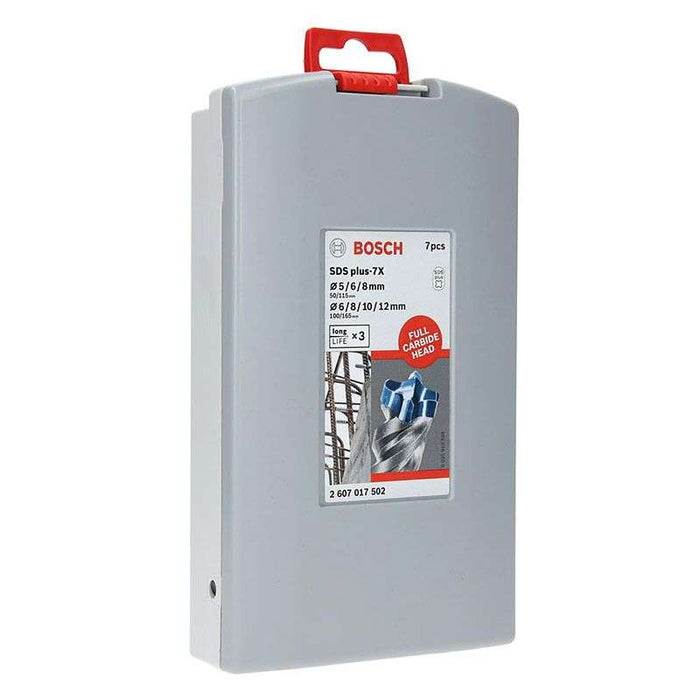 Koffer mit 7 Bohrern BOSCH PRO 2607017502 SDS-plus-7X