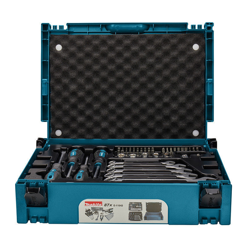 MAKPAC Koffer mit 87 Handwerkzeugen MAKITA E-11542