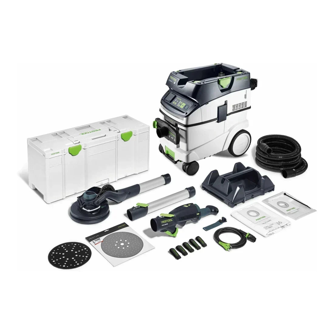 Festool Set Langhalsschleifer und Sauger PLANEX LHS 2 225 EQI/CTL 36