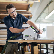 Festool - Tauchsäge TS 55 FEBQ-Plus-FS mit Kreissägeblatt Wood Fine WD42 und einer Führungsschiene FS 1400/2 - 577010
