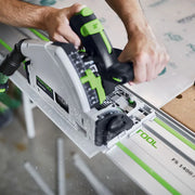 Festool - Tauchsäge TS 55 FEBQ-Plus-FS mit Kreissägeblatt Wood Fine WD42 und einer Führungsschiene FS 1400/2 - 577010