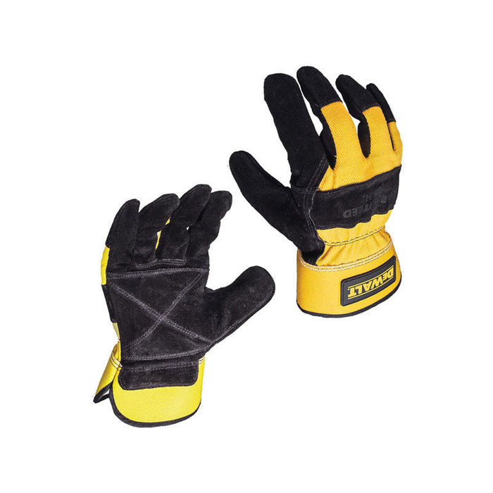 Handschuhe für schwere Arbeiten DEWALT DPG41L EU Größe 9 aus Leder mit gefütterter Handfläche