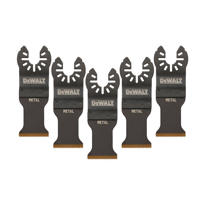 5-teiliges Metallsägeblatt-Set DEWALT DT20727-QZ - 30x43mm - für Multi-Cutter