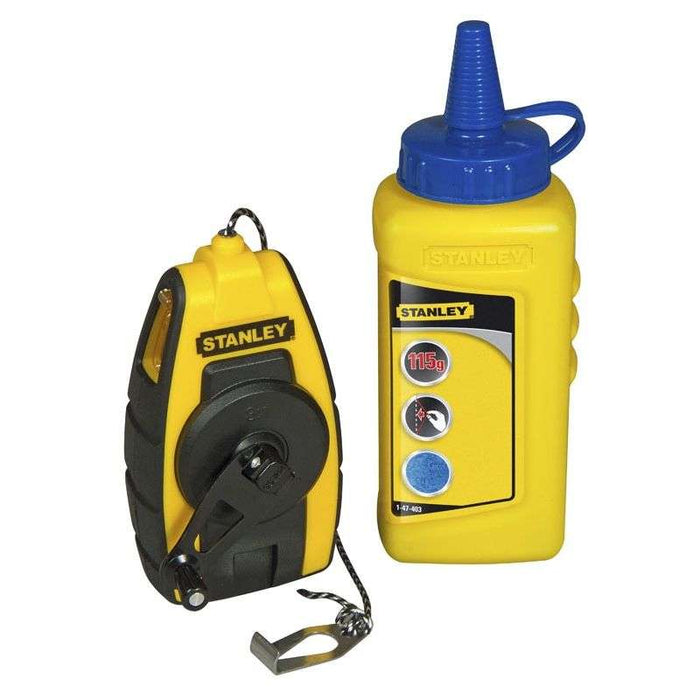 Kompaktes Schlagschnur-Set mit Kreidepulver STANLEY STHT0-47244 9 m