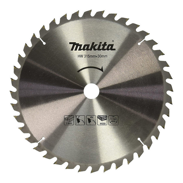 Hartmetall-Sägeblatt ''Standard'' MAKITA JM27170005 für Holz, für Tischkreissäge 2712, 315x30x40 Zähne