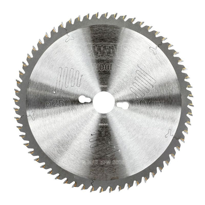 Kreissägeblatt Ø250x30 mm 60 Zähne DEWALT DT4351-QZ Extreme Workshop