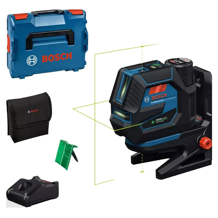 Kombi-Laser BOSCH GCL 12V-50-22 CG + Halterung RM 20 + Akku GBA 12V 2.0Ah in L-Boxx