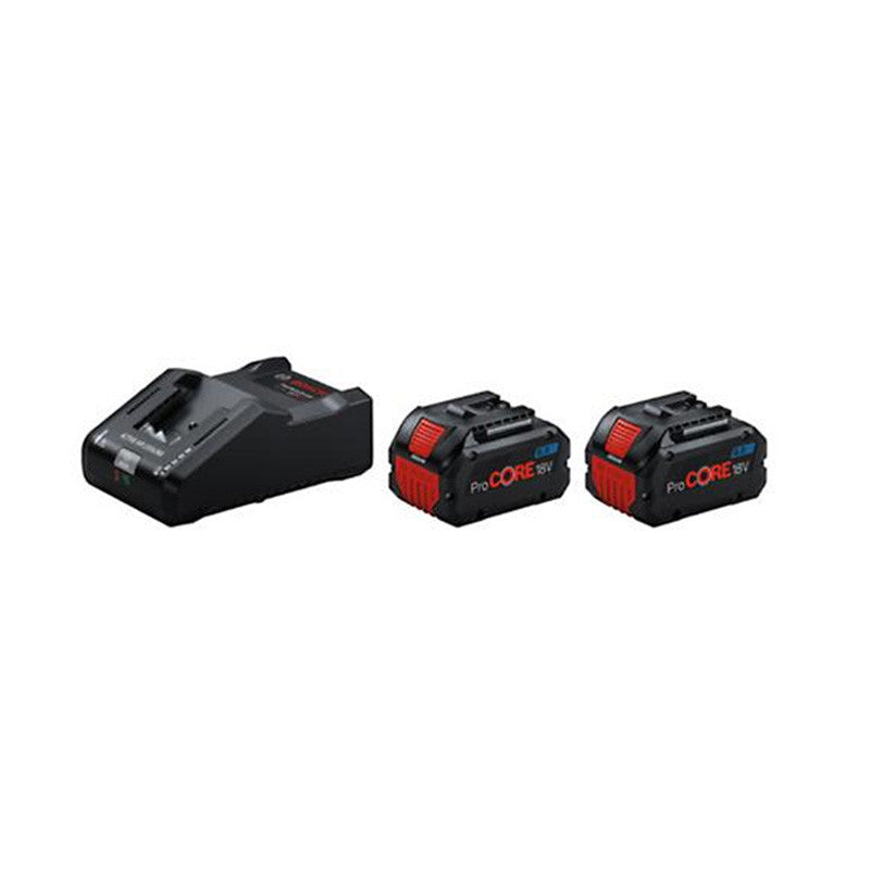 2er-Set BOSCH 8Ah ProCore Akkus mit Schnellladegerät GAL 18V-160 1600A02T5P Professional