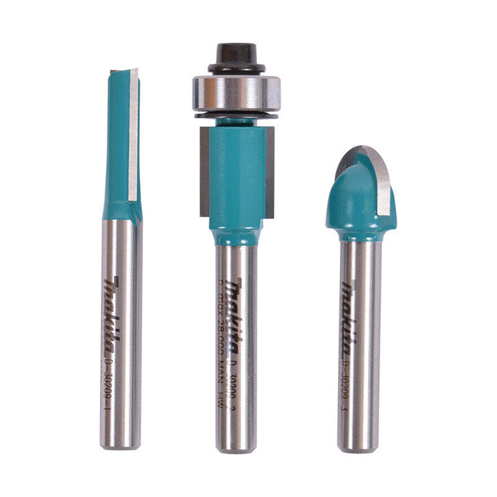 3er-Set MAKITA D-30209 Fräser mit 6 mm Schaft