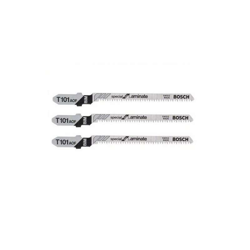 3er-Set Stichsägeblätter T 101 AOF BOSCH 2608636432 Special for Laminate