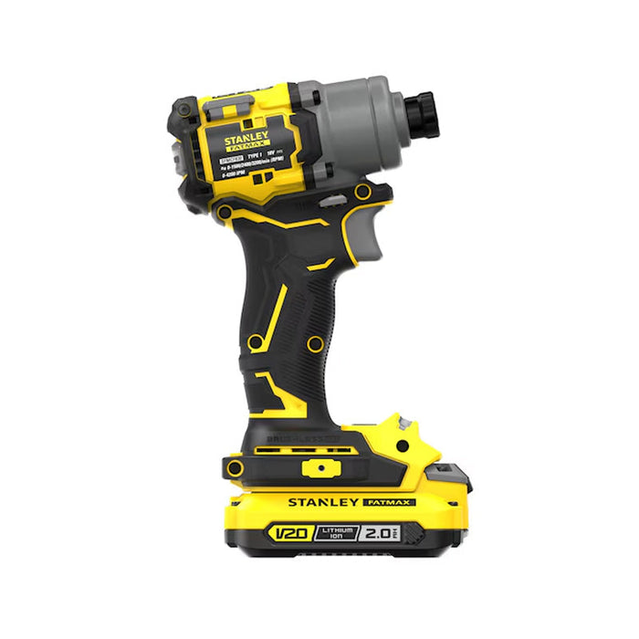 Akku-Schlagschrauber 203 Nm Brushless – Lithium 18V – 1 Akku 2 Ah im Prostack-Set – SFMCF830D1T-QW STANLEY FATMAX V20