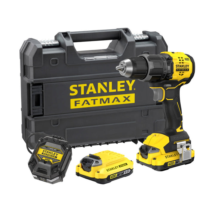 Akku-Schlagbohrschrauber 60 Nm Brushless - Lithium 18V - 2 Akkus 2 Ah im Set - SFMCD716D2T-QW STANLEY FATMAX V20