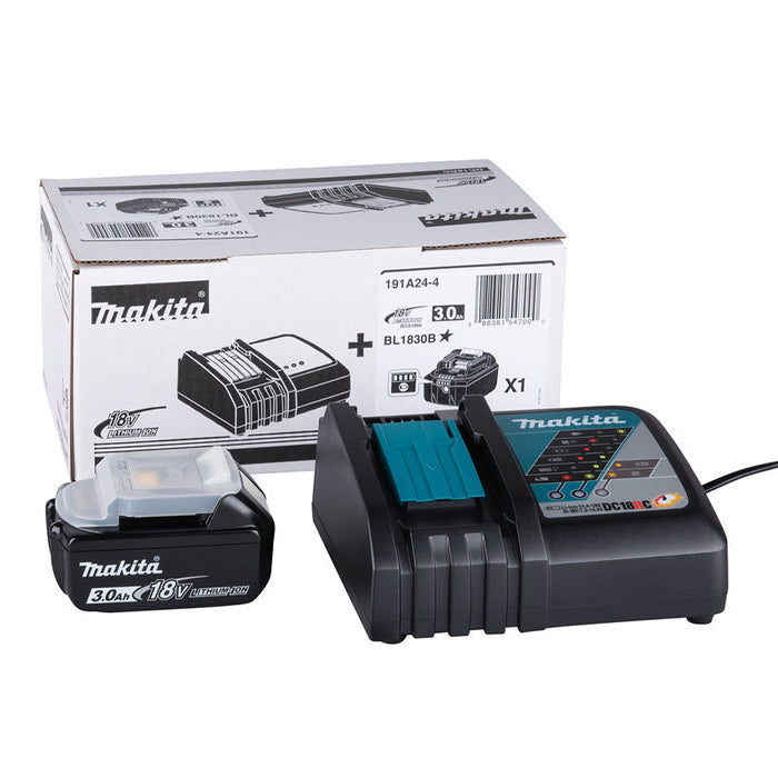 MAKITA Power Pack 191A24-4 18V LXT Akku 3Ah und Schnellladegerät