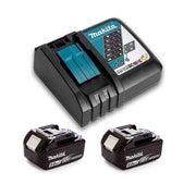 Energie-Set MAKITA 197570-9 mit 2 Akkus BL1850B + Ladegerät DC18RC