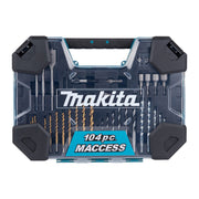 Makita E-22604 Bohrer- und Bit-Set, 104-teilig