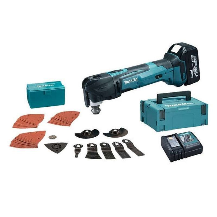Oszillierendes Multifunktionswerkzeug MAKITA DTM51RTJX2 - 18V LXT + 2 Akkus 5,0 Ah und Ladegerät