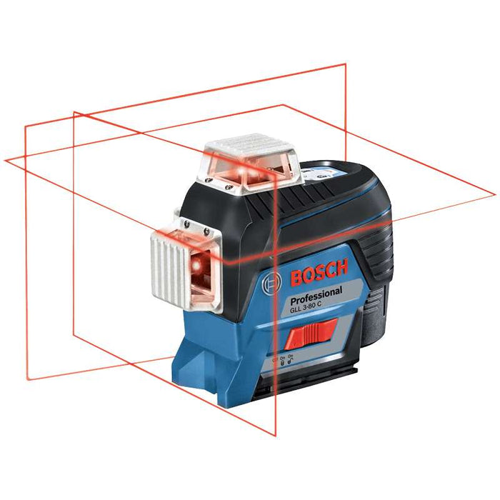 BOSCH Laser-Set 0601063R02 - GLL 3-80 C Professional (BM1, Zieltafel und L-Boxx)