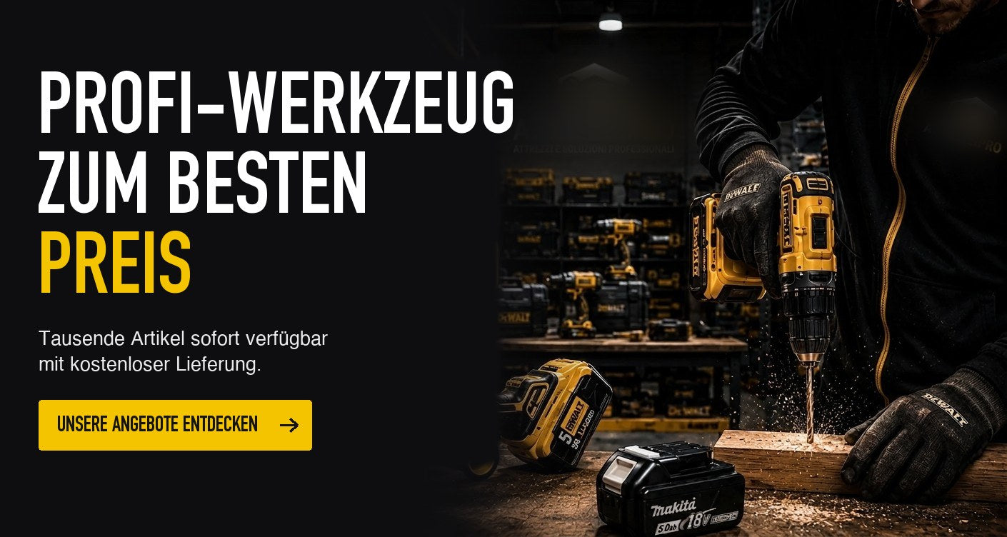 Professionelles Werkzeug zum besten Preis: Tausende Artikel verfügbar mit kostenloser Lieferung